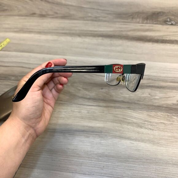 GUCCI GG 4214 GB5 BLXK 54/16/135 FLEX HINGE EYEGLASSES FRAME w/ Case Dust Cloth - Picture 12 of 16